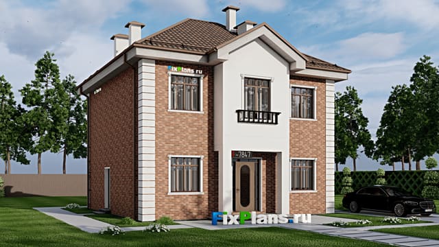 Двухэтажный дом F-7847