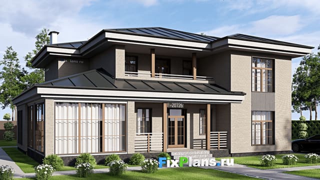 Двухэтажный дом F-20726